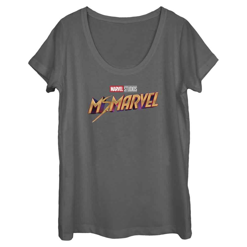 Women's Marvel Classic Logo Scoop Neck T-Shirt