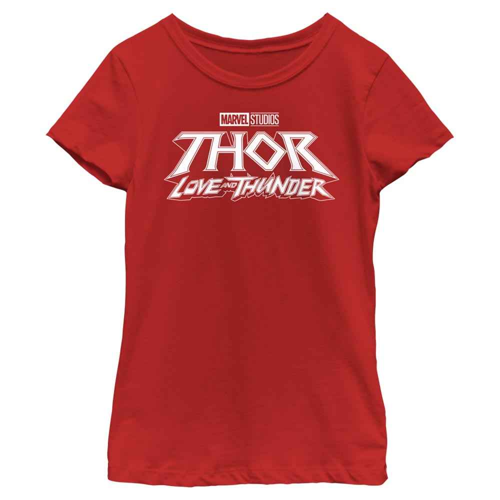 Girl's Marvel Black Logo T-Shirt