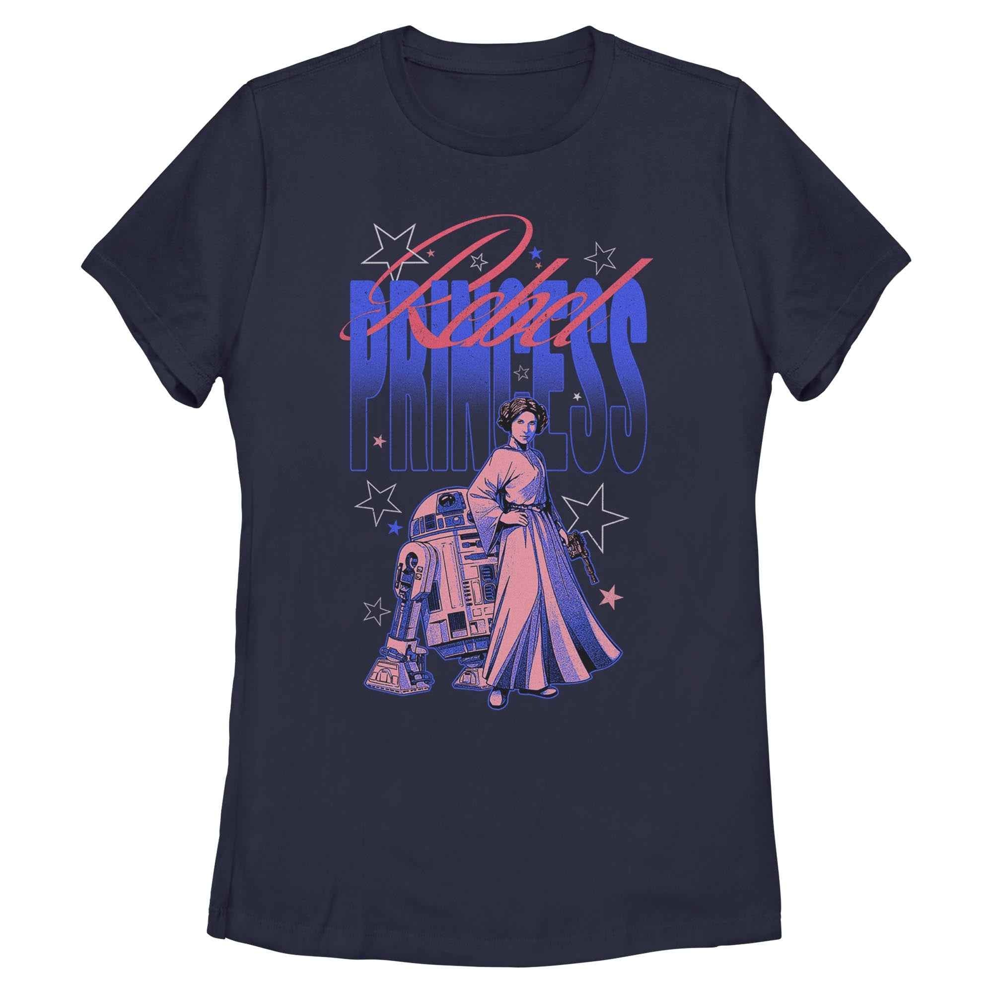 Women's Star Wars Rebel Princess Stars T-Shirt